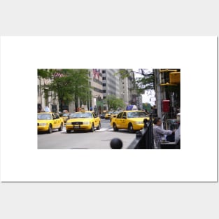 Yellow Cabs on 5th Ave Posters and Art